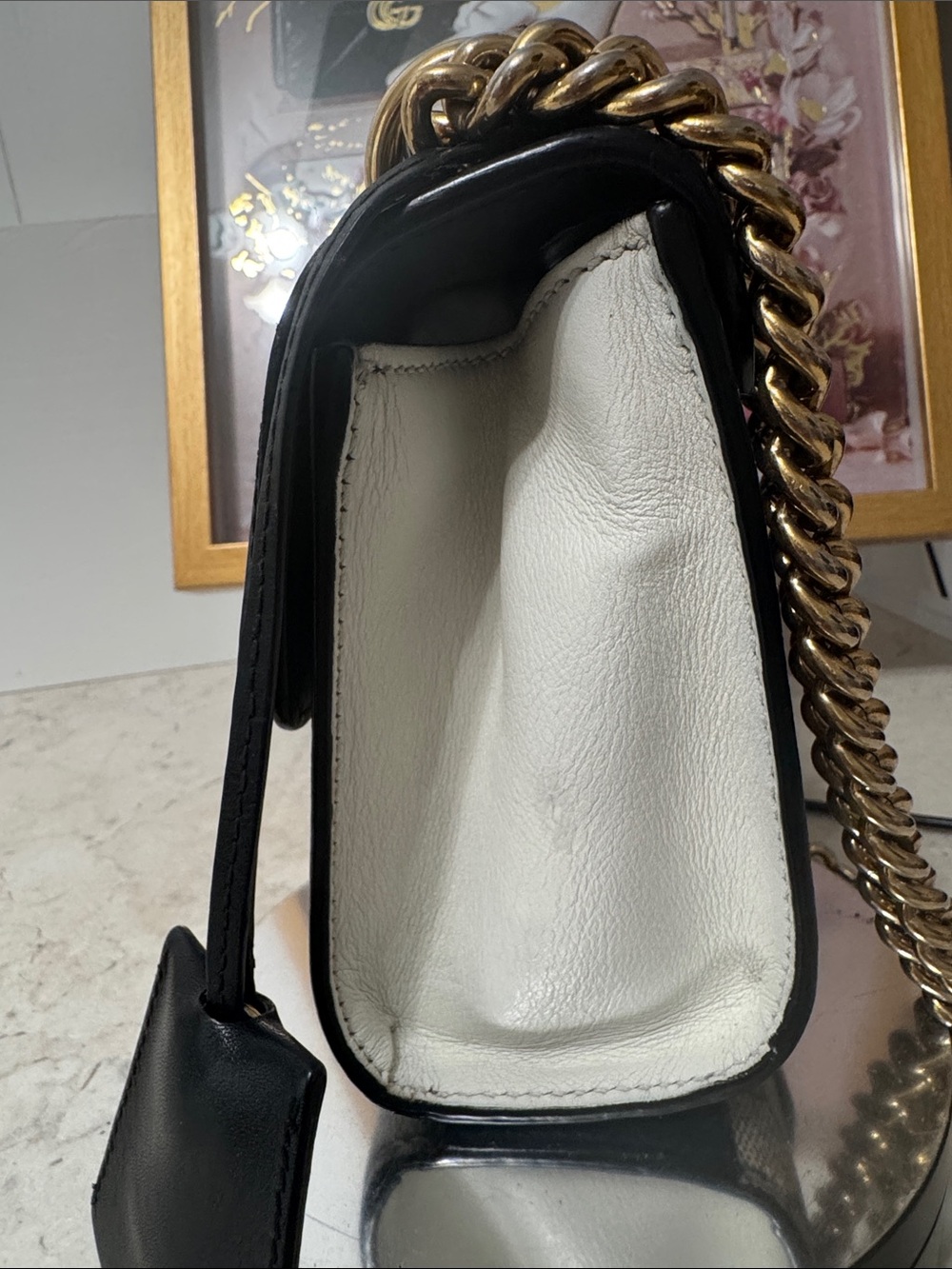 Gucci tri colored padlock shoulder/crossbody bag with Dusty - Picture 5 of 10